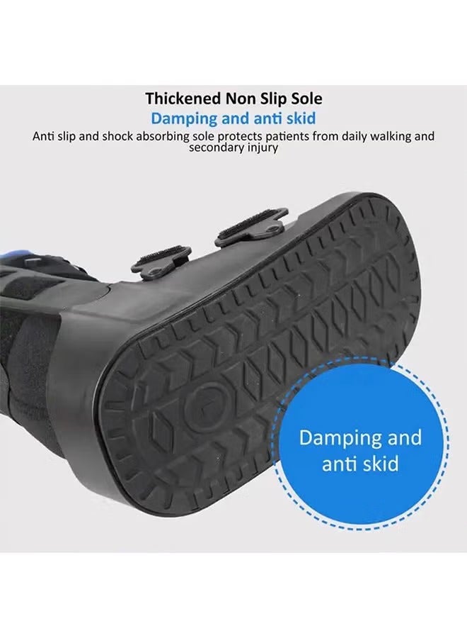 Noor Souq Tall Air Walker Boot, Inflatable Ankle Brace for Forefoot/Foot Injuries, Ankle Sprain & Foot Fracture Rehabilitation, Black High-Density Sponge - Image 4